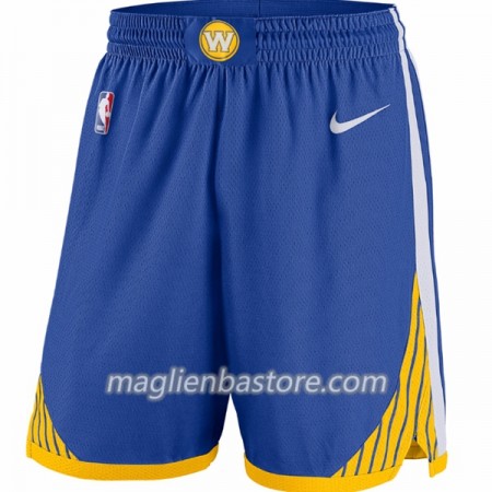 Golden State Warriors Uomo Pantaloncini Blu Nike Swingman